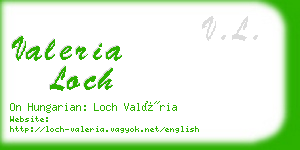 valeria loch business card